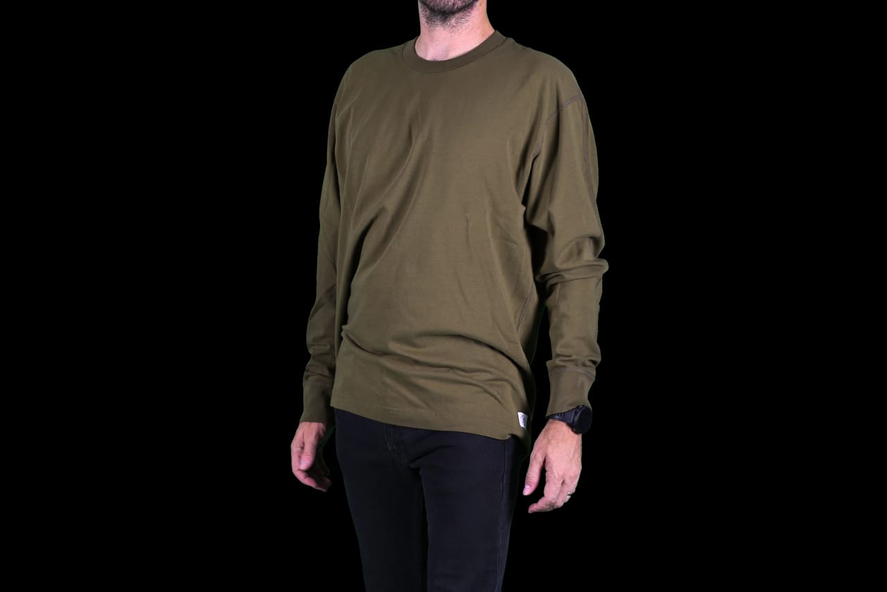 reigning champ long sleeve t shirt review green